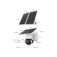 Viking solární outdoorová HD kamera HDs02 4G, bílá