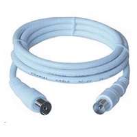 PREMIUMCORD TV kabel anténní propojovací 1m (koaxiální, M/F, 75 Ohm)