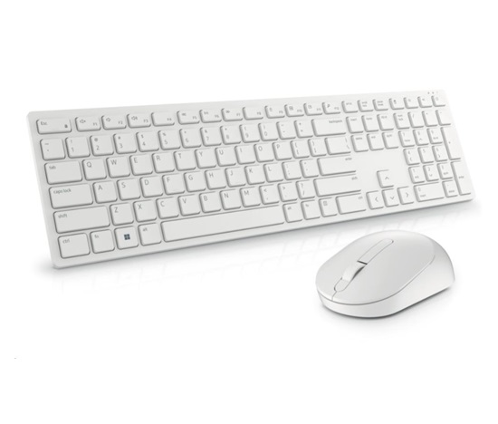 Dell Pro Wireless Keyboard and Mouse - KM5221W - US International (QWERTY) - White