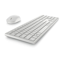 DELL Pro Wireless Keyboard and Mouse - KM5221W - US International (QWERTY) - White
