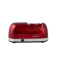 Orava elektrický brousek nožů, dvoustupňový ostřící systém, diamantové brusné kotouče, červený