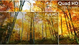 Obr. Křišťálově čistý obraz na displeji s rozlišením Quad HD 2560 x 1440 pixelů 1611255c