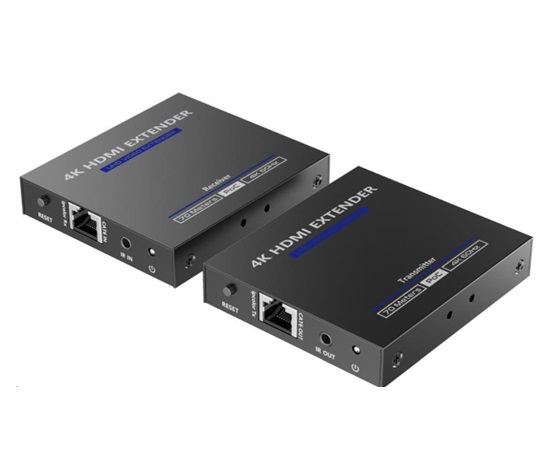 PremiumCord HDMI 2.0 extender Ultra HD 4kx2k@60Hz na 70m přes Cat6/Cat6A/Cat7