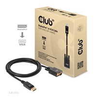 Club3D kabel DP na VGA, M/M, 2m, 28 AWG