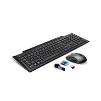 RAPOO set klávesnice a myš 8210M, bezdrátová, CZ/SK, černá