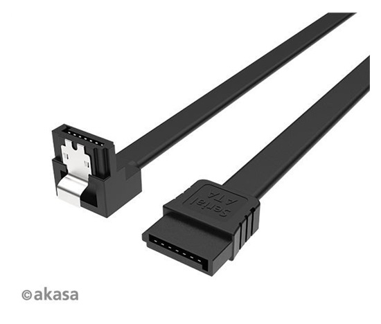 AKASA kabel SATA3, pravoúhlý, 100 cm