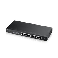 Zyxel GS1915-8 8-port Gigabit Web Smart switch, 8x gigabit RJ45, fanless