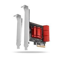 AXAGON PCES-SA6, PCIe řadič - 6x interní SATA 6G port, ASM1166, SP & LP