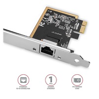 AXAGON PCEE-GRF, PCIe síťová karta - 1x Gigabit Ethernet port (RJ-45), Realtek 8111F, vč. LP