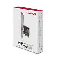 AXAGON PCEE-GRF, PCIe síťová karta - 1x Gigabit Ethernet port (RJ-45), Realtek 8111F, vč. LP