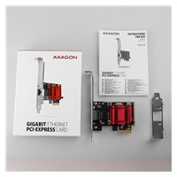 AXAGON PCEE-GIX, PCIe síťová karta - 1x Gigabit Ethernet port (RJ-45), Intel i210AT, PXE, vč. LP