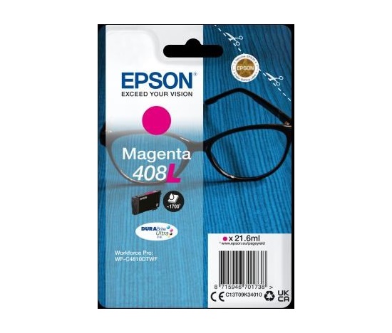 EPSON ink Magenta 408L DURABrite Ultra Ink