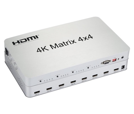 PremiumCord HDMI matrix switch 4:4 , rozlišení 4Kx2K