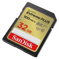 SanDisk SDHC karta 32GB Extreme PLUS (100 MB/s Class 10, UHS-I U3 V30)2-pack