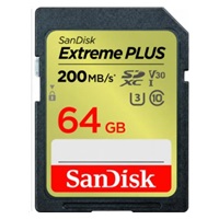 SanDisk SDXC karta 64GB Extreme PLUS (200 MB/s Class 10, UHS-I U3 V30) – náhled 1