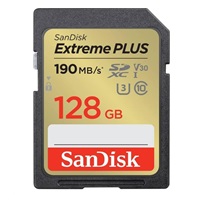 SanDisk SDXC karta 128GB Extreme PLUS (190 MB/s Class 10, UHS-I U3 V30) – náhled 1