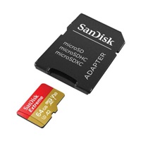 SanDisk micro SDXC karta 64GB Extreme Action Cams and Drones (170 MB/s Class 10, UHS-I U3 V30) + adaptér