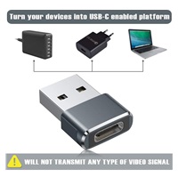 PremiumCord USB redukce USB C - USB2.0 A (F/M)