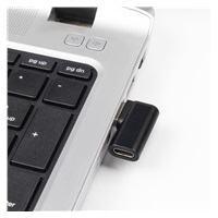 PremiumCord USB redukce USB-C  - USB3.0 typ A  (F/M), zahnutá 90°