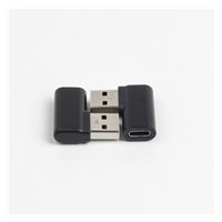 PremiumCord USB redukce USB-C  - USB3.0 typ A  (F/M), zahnutá 90°