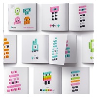 PIXIO Mini Monsters magnetická stavebnice