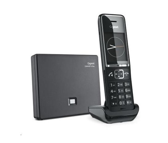 Duální (analog & VoIP) IP DECT, až 6 SIP účtů/sluchátek, 2,2“ barevný TFT displej, konfigurace přes webové rozhraní, vícepoložkový adresář na 200 kontaktů, samostatná základna a sluchátko, funkce: dětská chůva, SMS, indikace e-mailů, budík, kalendář