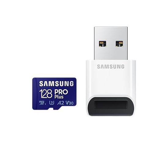 Samsung micro SDHC karta 128GB PRO Plus + USB adaptér