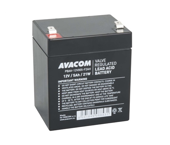 AVACOM baterie 12V 5Ah F2 HighRate (PBAV-12V005-F2AH)