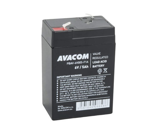 AVACOM baterie 6V 5Ah F1 (PBAV-6V005-F1A)