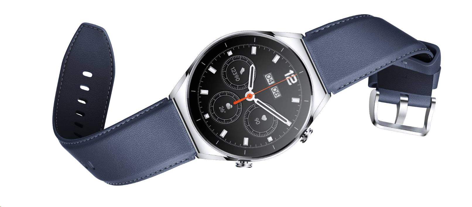 Obr. Xiaomi Watch S1 Strap (Leather) Blue 1616556a