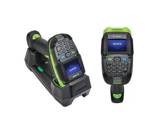 Zebra DS3678-KD, BT, 2D, HP, disp., FIPS, kit (USB), black, green