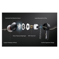 EARFUN bezdrátová sluchátka Air Pro 2 TW300B, černá