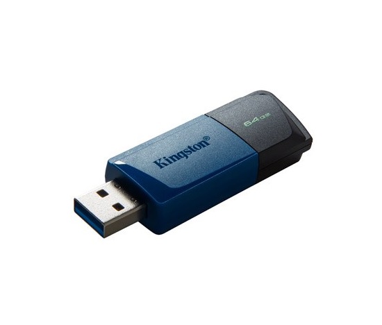 Kingston Flash Disk 64GB USB3.2 Gen 1 DataTraveler Exodia M (Black + Blue)