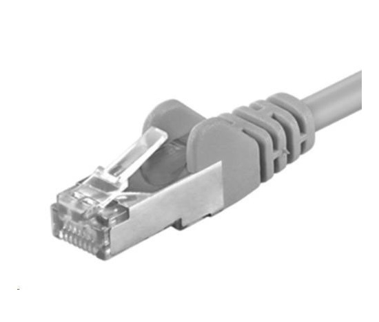 PREMIUMCORD Patch kabel CAT.6 F/UTP, RJ45-RJ45, AWG 26 1m šedá