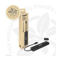 Club3D hub USB-C, 6-in-1 Hub s HDMI 8K30Hz, 2xUSB Type-A, RJ45 a 2xUSB Type-C, Data a PD nabíjení 100W