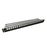Solarix Modulární neosazený patch panel Solarix 24 portů 1U