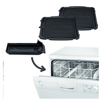 Tefal Supergrill Standard GC450B32 elektrický gril, 2000 W, kontaktní, digitální časovač, odnímatelný tác na šťávu