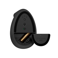 Logitech Lift Vertikální ergonomická myš pro Business, pro leváky, 2.4GHZ/BT, graphite/black