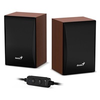 GENIUS reproduktory SP-HF380BT/ 2.0/ Bluetooth/ 3W/ dřevěné/ barva dřevo