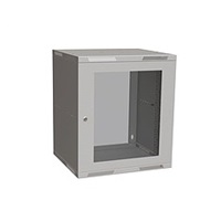 Solarix rozvaděč nástěnný skládaný SENSA LITE 12U 450mm, dveře sklo, RAL 7035