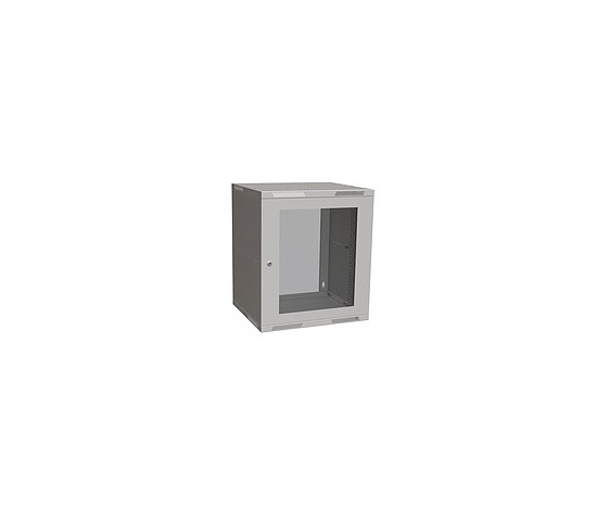 Solarix rozvaděč nástěnný skládaný SENSA LITE 12U 450mm, dveře sklo, RAL 7035