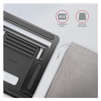 AXAGON STND-L, hliníkový stojan pro notebooky 10" - 16", 4 nastavitelné úhly