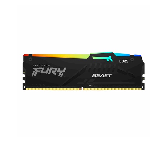 KINGSTON DIMM DDR5 8GB 5200MT/s CL40 FURY Beast Černá RGB