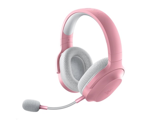 RAZER sluchátka Barracuda X - Quartz Pink, Bluetooth