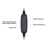 CONNECT IT Selfie12Ring kruhové 12" LED světlo + stativ 2,1 m