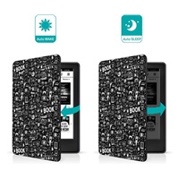 CONNECT IT pouzdro pro Amazon Kindle 2021 (11th gen.), DOODLE černá