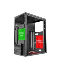 1stCOOL skříň STEP 4, micro tower, AU, USB 3.0, bez zdroje, černá