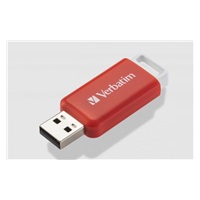 VERBATIM Flash Disk 16GB DataBar USB 2.0 Drive, červená