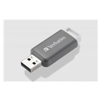VERBATIM Flash Disk 128GB DataBar USB 2.0 Drive, šedá