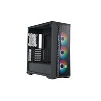 Cooler Master case MasterBox 520 Mesh, ATX, Průhledná bočnice, 3x 120mm ARGB Fan, ARGB Hub, Černá